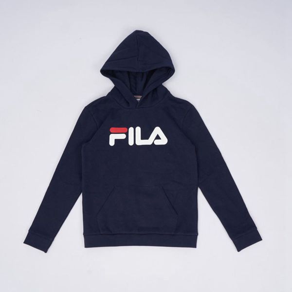 Fila Deckle Boy's Hoodies - Navy/White/Red,NZ 705-72650